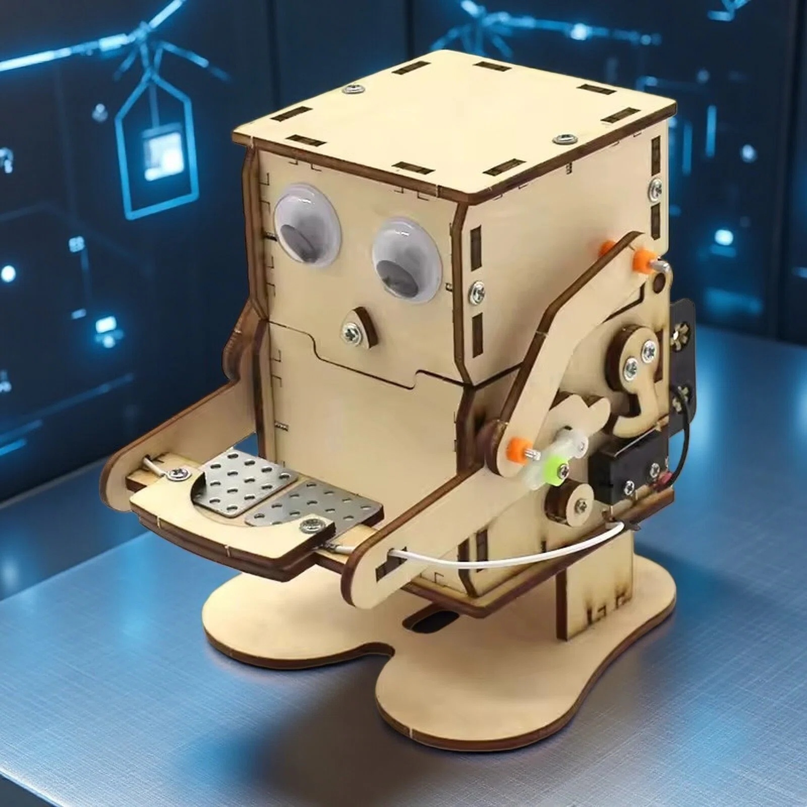 Diy Robot Electronics Kit - Coin Swallowing Eating Robot Model DIY