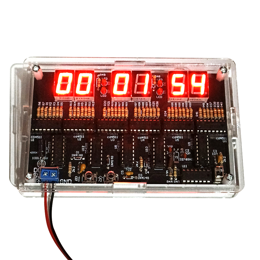 Diy Electronics Projects For Beginners - 24-Hour Digital Clock DIY Soldering Kit