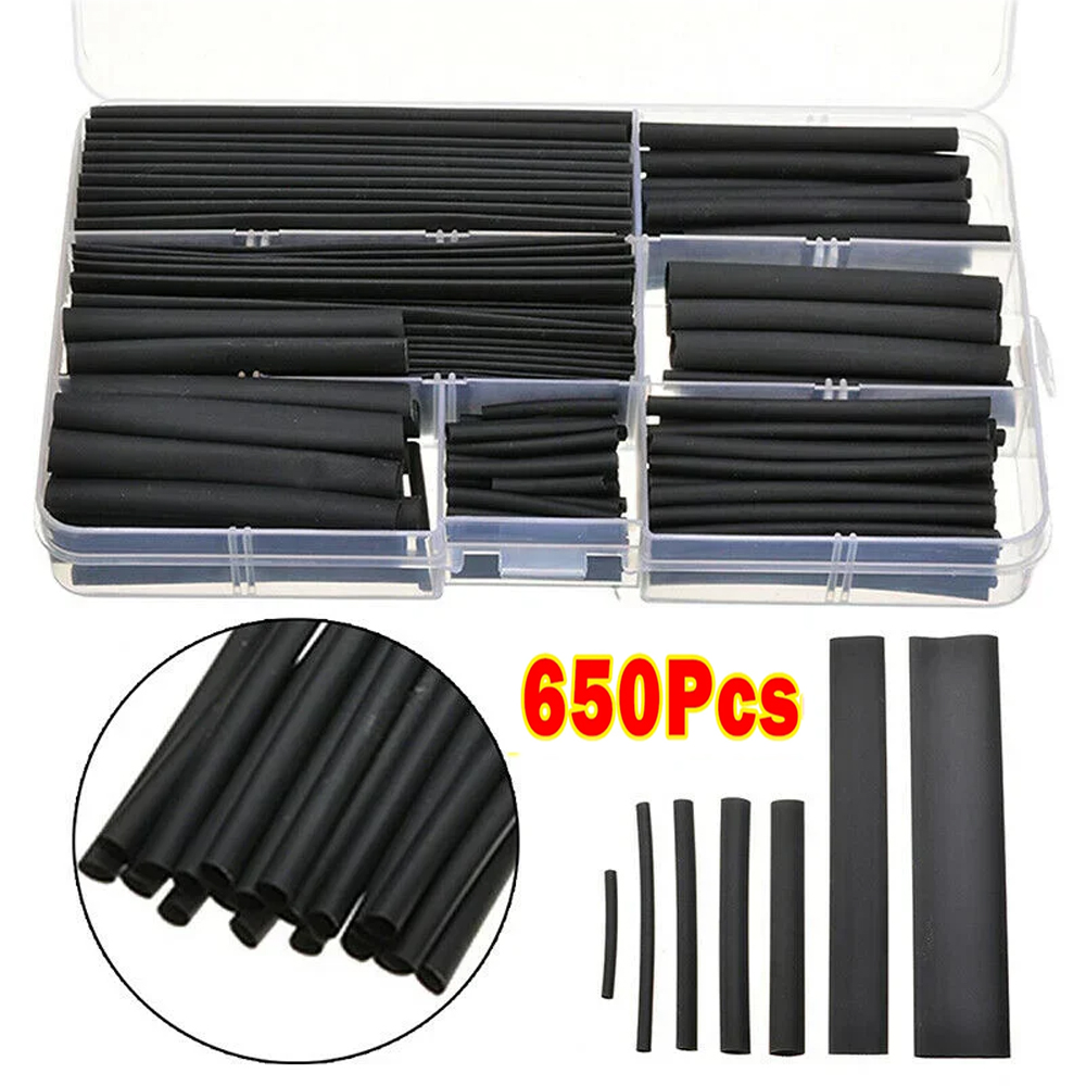 Heat Shrink Tubing - Black Heat Shrink Tube Waterproof Sleeve