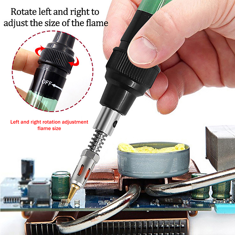 1PC Plastic Metal 1300℃ Butane - огляд і ціна Flux Pen Electronics