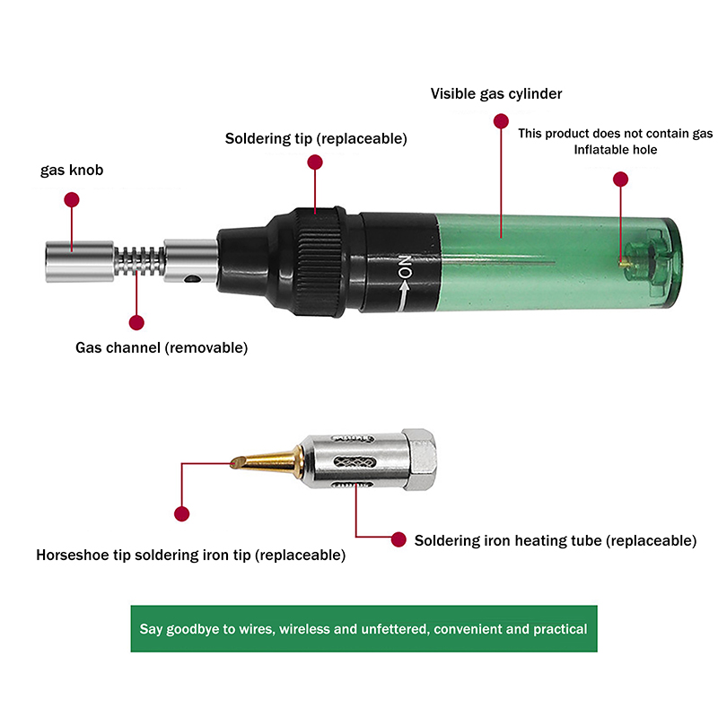 1PC Plastic Metal 1300℃ Butane - огляд і ціна Flux Pen Electronics