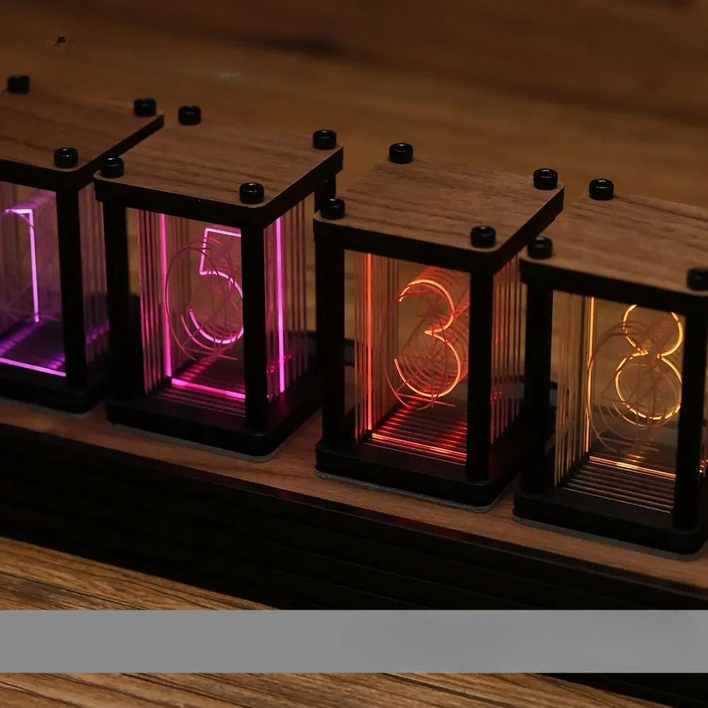 RGB Nixie Tube Clock DIY Table - огляд і ціна Diy Electronics Ideas
