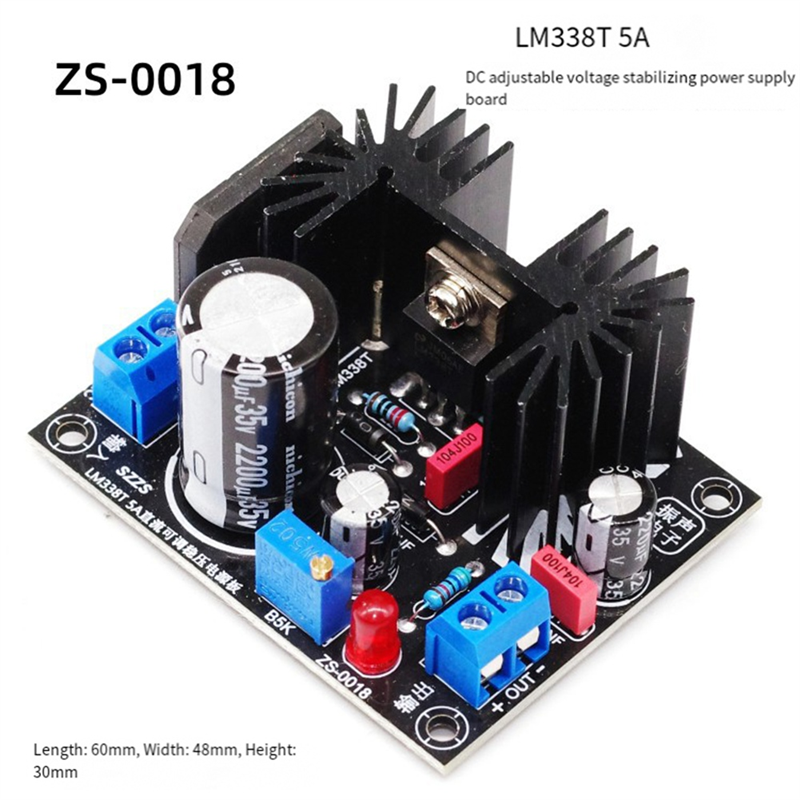 A13E-LM338 5A Output Filament  - огляд і ціна Diy Electronics Supplies