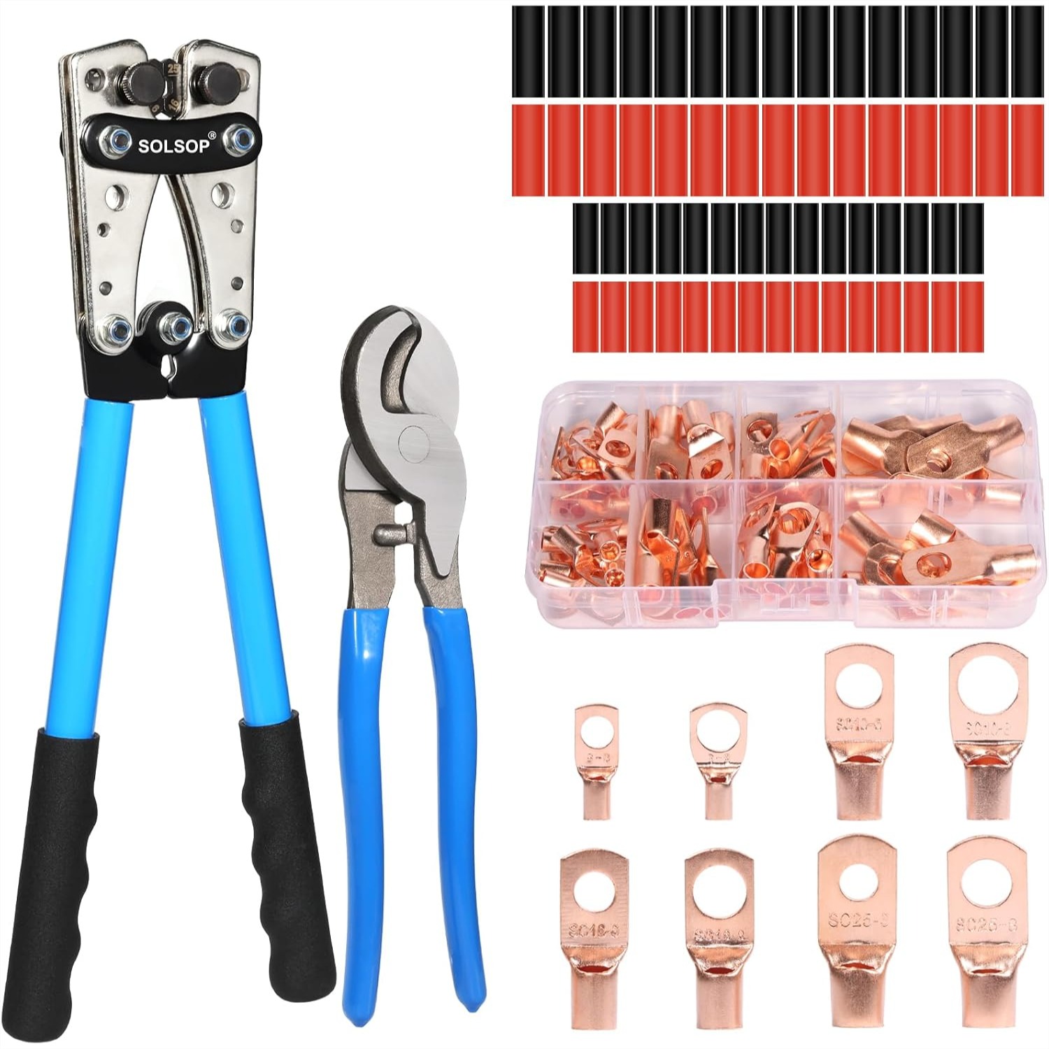 Battery Cable Crimper Tool for - огляд і ціна Heat Shrink Tubing