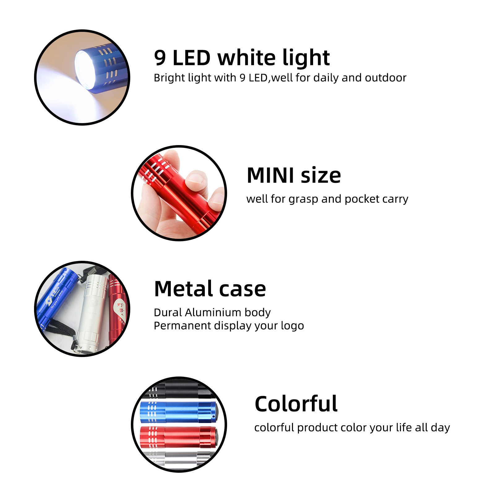 20pcs Customize Flashlight Log - огляд і ціна Diy Halloween Electronics