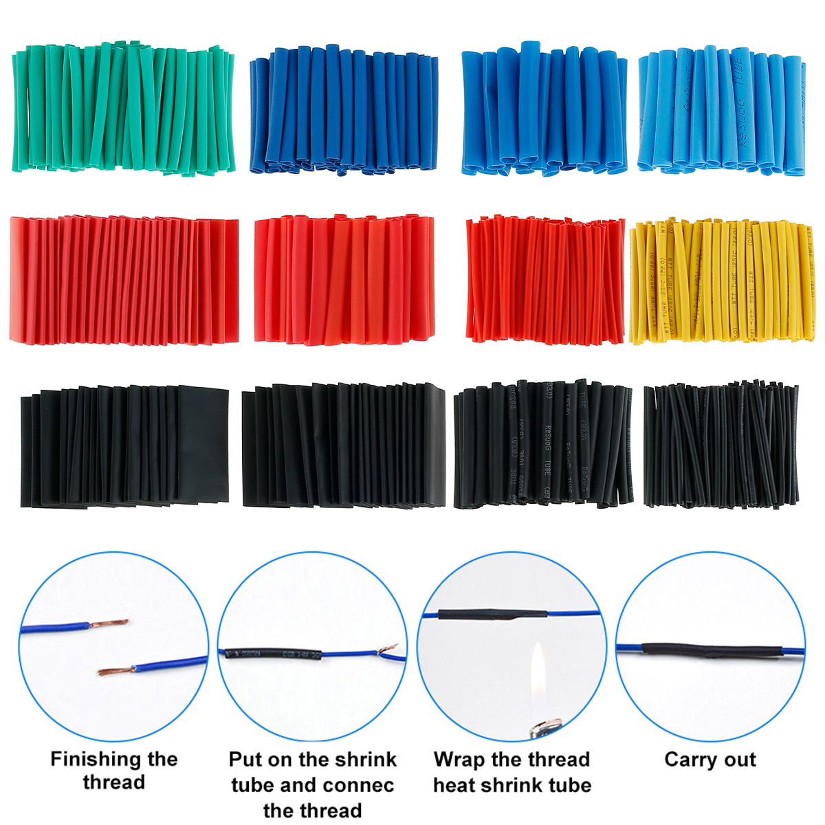 560/750Pcs Heat Shrink Tubing  - огляд і ціна Heat Shrink Tubing