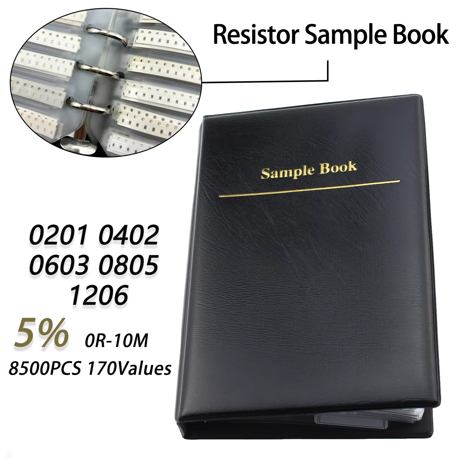 SMD Resistor Kit 170 Values 02 - огляд і ціна Diy Electronics Book