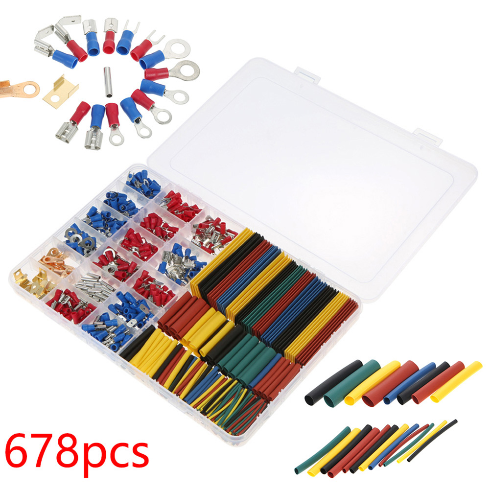 Car Wiring Connector Set 678PC - огляд і ціна Heat Shrink Tubing