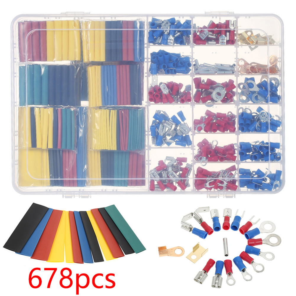 Car Wiring Connector Set 678PC - огляд і ціна Heat Shrink Tubing
