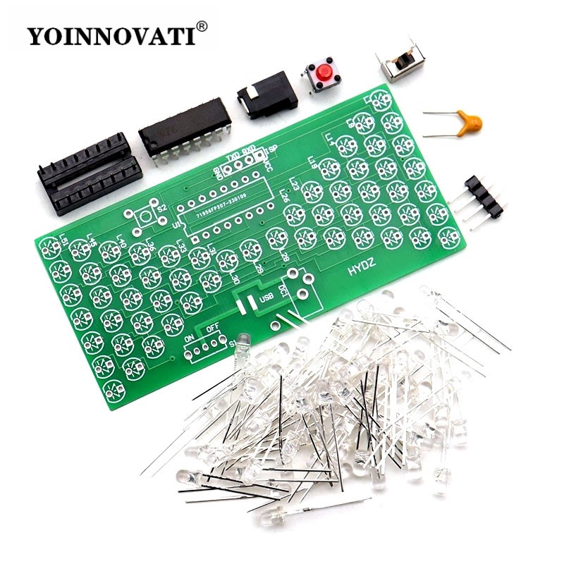 LED Hourglass Learning Kit - S - огляд і ціна Diy Electronics Projects For Beginners