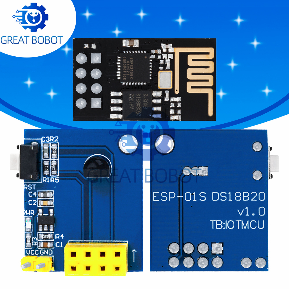 NodeMCU Compatible ESP8266 WiF - огляд і ціна Ds18B20 Temperature Sensor
