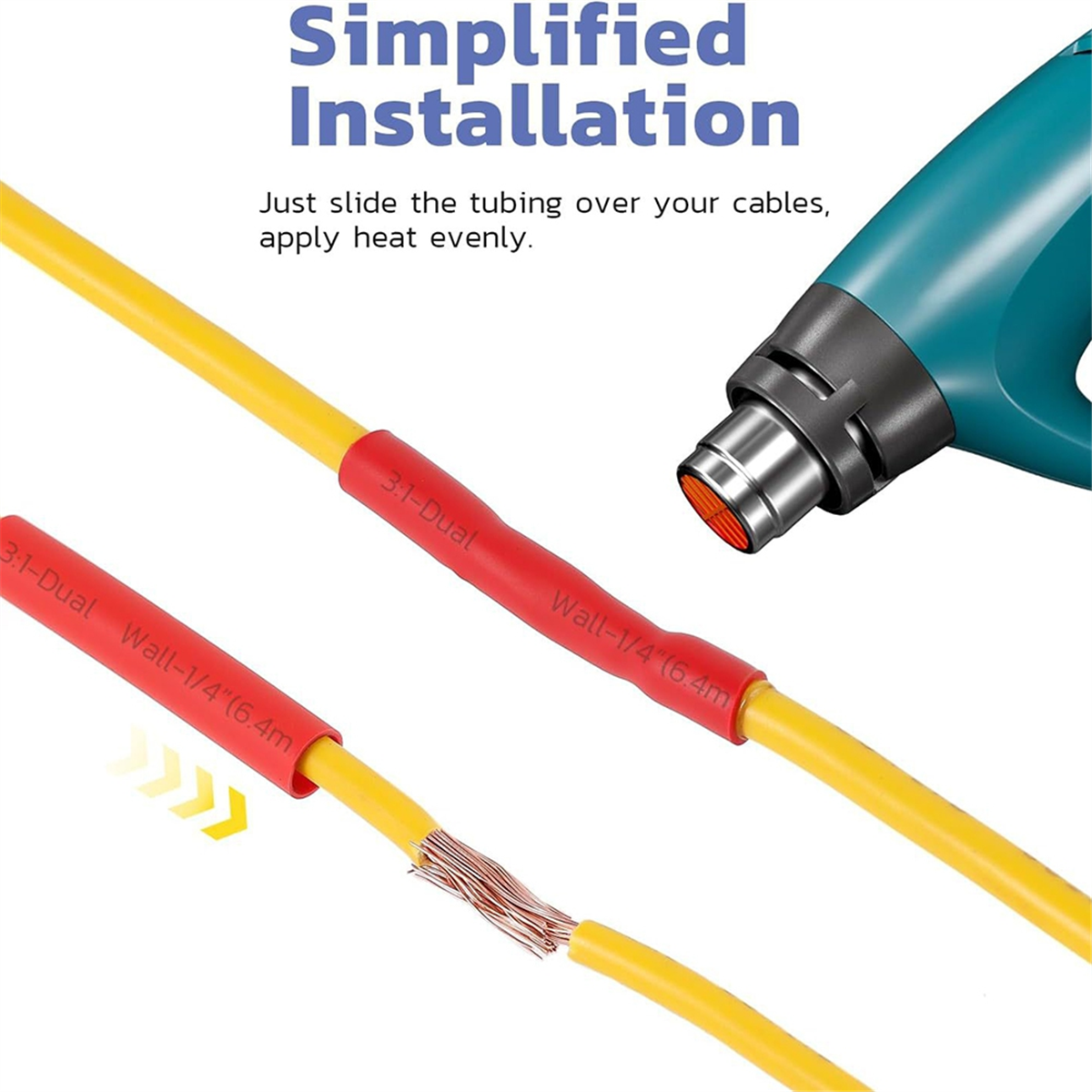 A002 220PCS 3:1 Heat Shrink Tu - огляд і ціна Heat Shrink Tubing