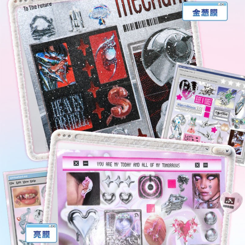 Cyberpunk Theme Die-Cut Sticke - огляд і ціна Diy Electronics Book