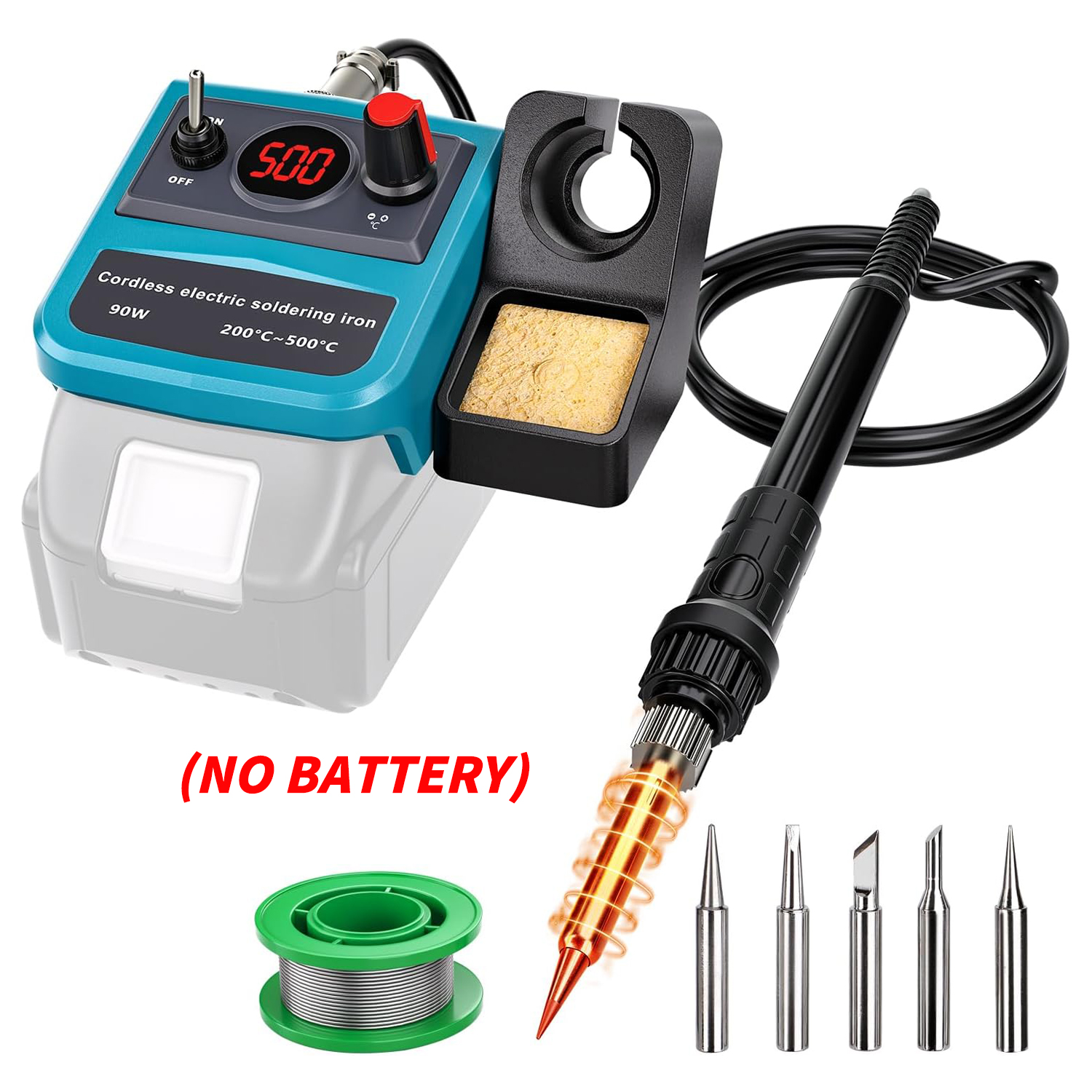 90W LED Digital Cordless Solde - огляд і ціна Soldering Iron Kit