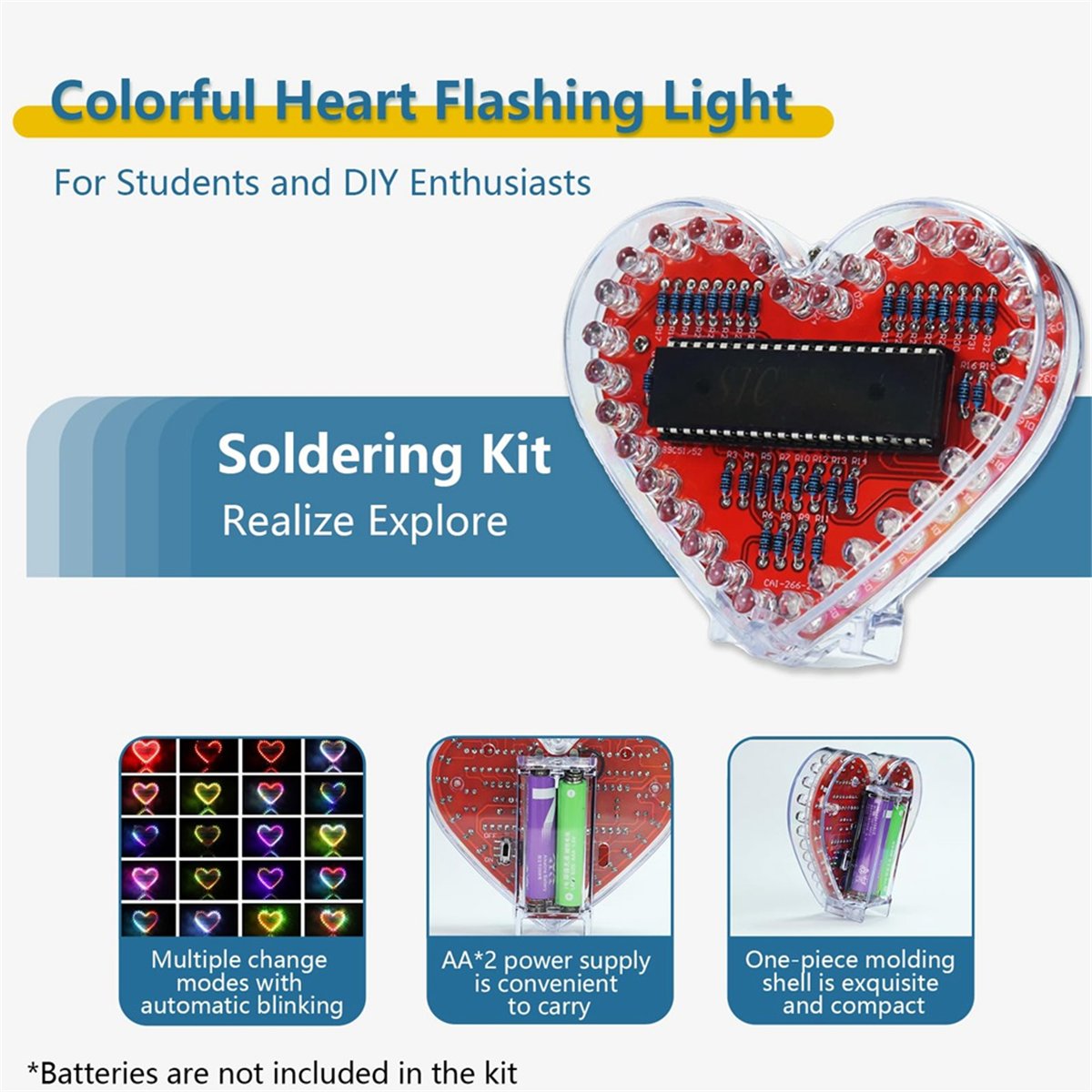 DT262/Soldering Practice Kit,  - огляд і ціна Diy Electronics Projects For Beginners