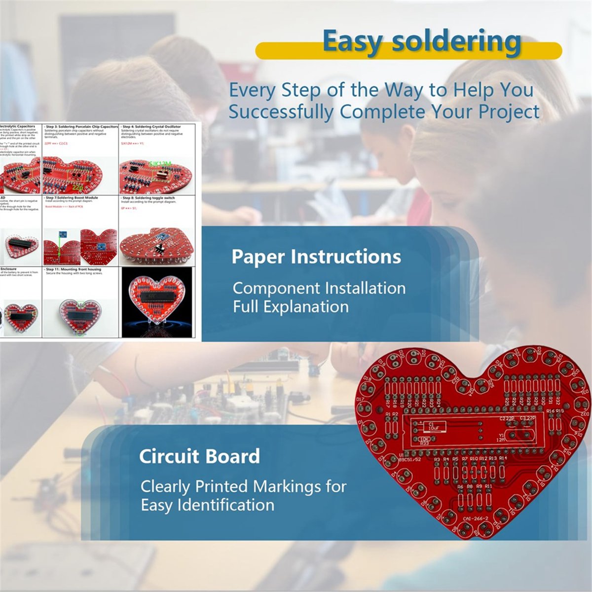 DT262/Soldering Practice Kit,  - огляд і ціна Diy Electronics Projects For Beginners