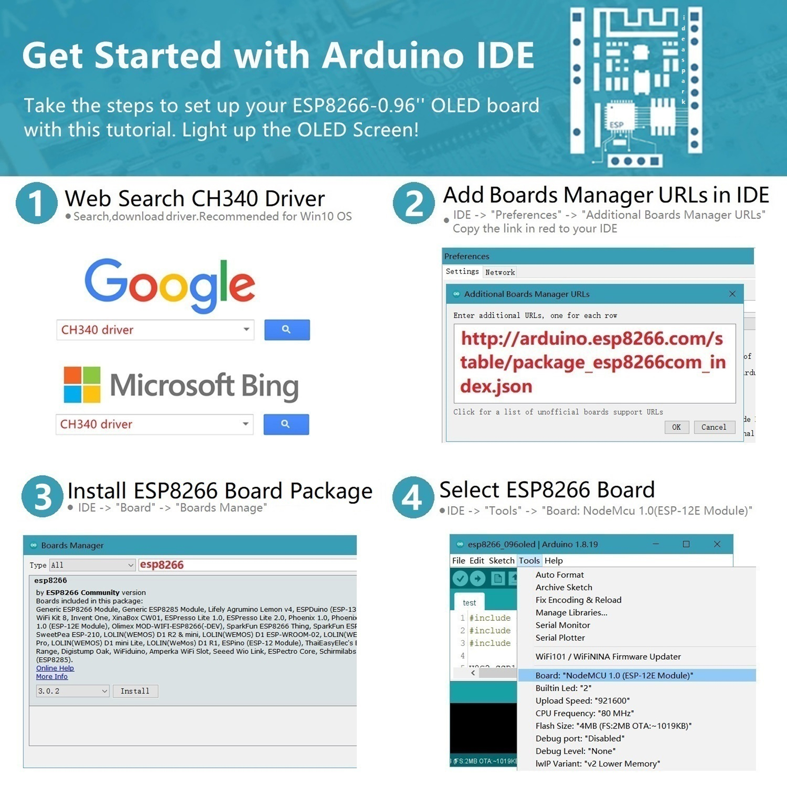NodeMCU ESP8266 Development Bo - огляд і ціна Arduino Uno Starter Kit