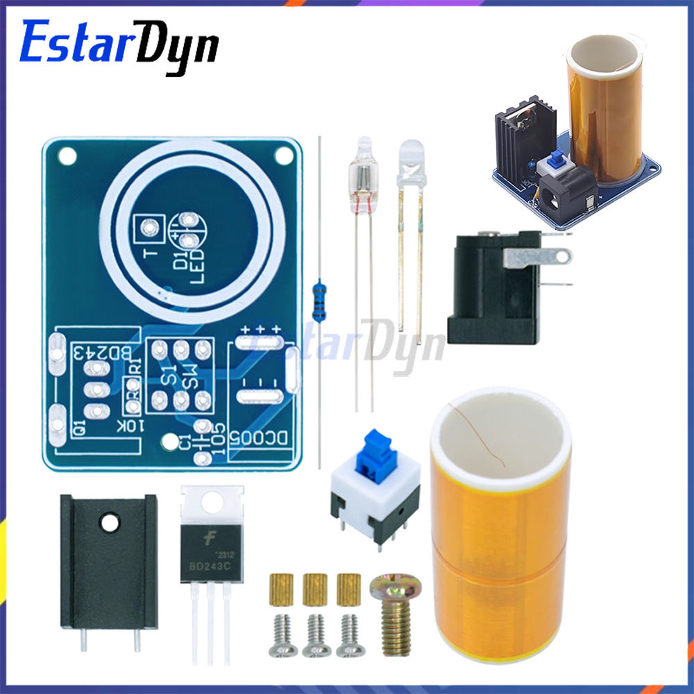 BD243C Mini Tesla Coil Kit DIY - огляд і ціна Diy Electronics Projects For Beginners