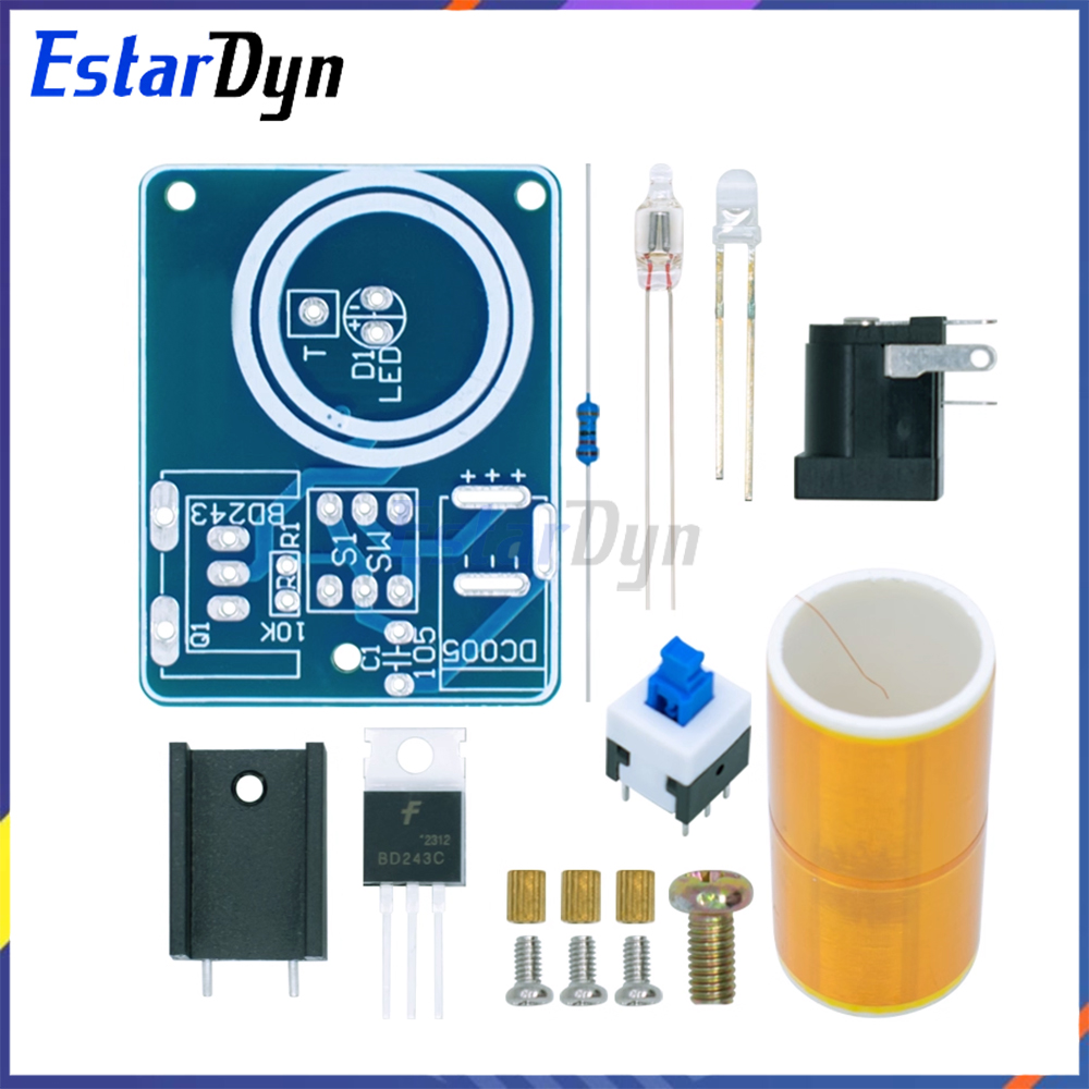BD243C Mini Tesla Coil Kit DIY - огляд і ціна Diy Electronics Projects For Beginners
