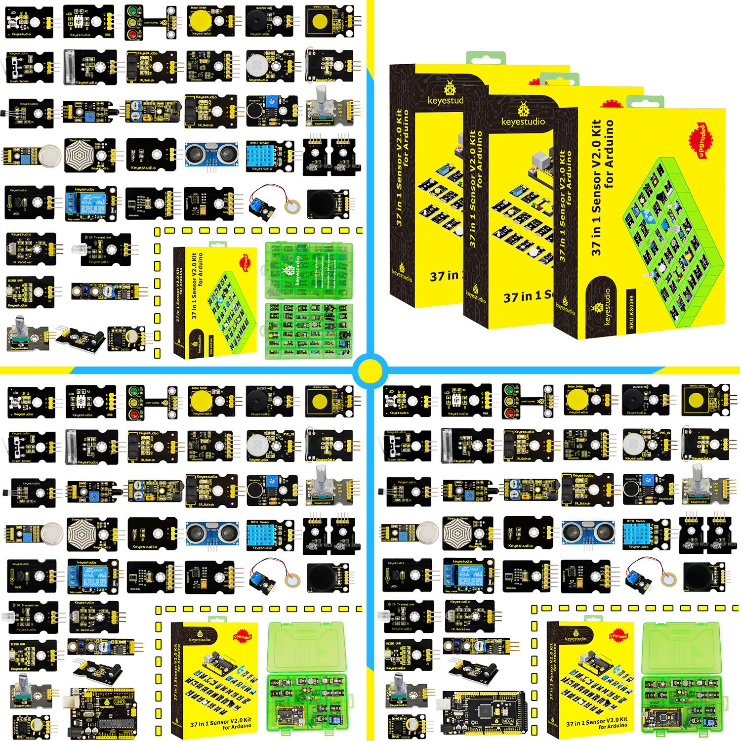 Keyestudio New Sensor Starter  - огляд і ціна Arduino Uno Starter Kit