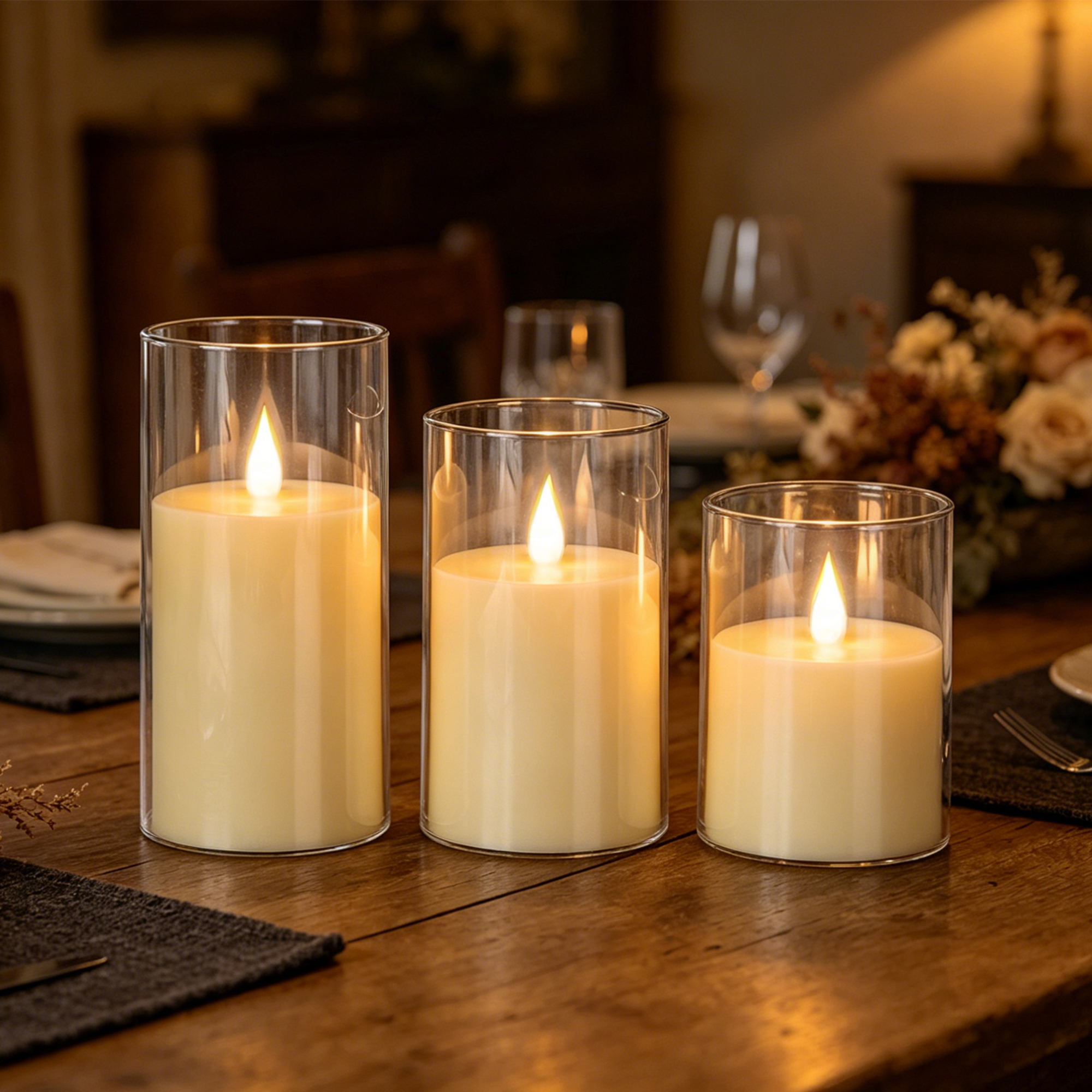 3-Piece LED Flame-Free Candle  - огляд і ціна Diy Halloween Electronics