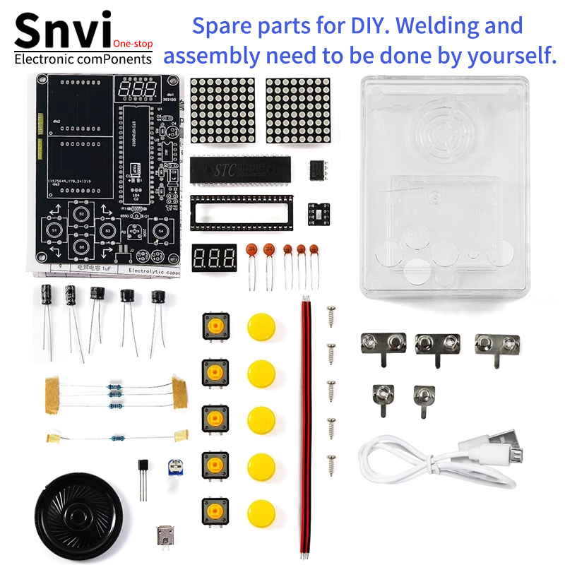 Snvi DIY Pixel Game Console Ki - огляд і ціна Diy Electronics For Kids