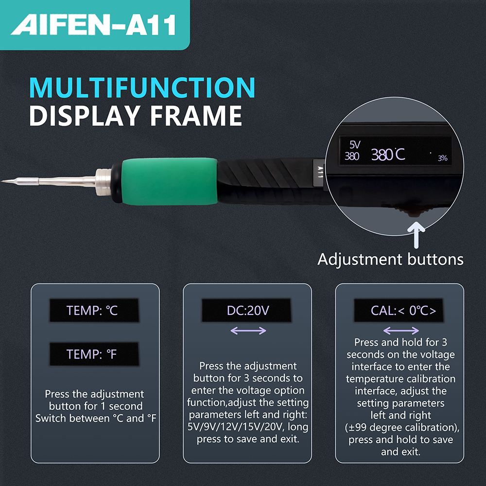 AIFEN a11 Portable Soldering I - огляд і ціна Flux Pen Electronics