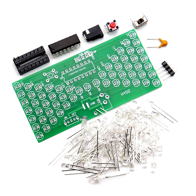 LED Hourglass Learning Kit - S - огляд і ціна Diy Electronics Projects For Beginners