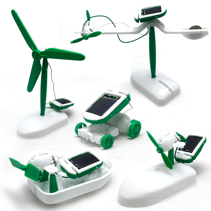 6-In-1 Solar-Power Robot Kit A - огляд і ціна Diy Robot Electronics Kit