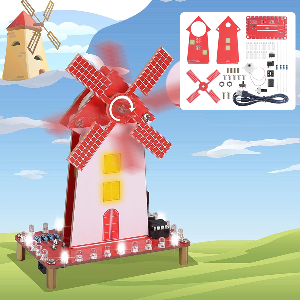 DIY Windmill Soldering Practic - огляд і ціна Diy Electronics Projects For Beginners