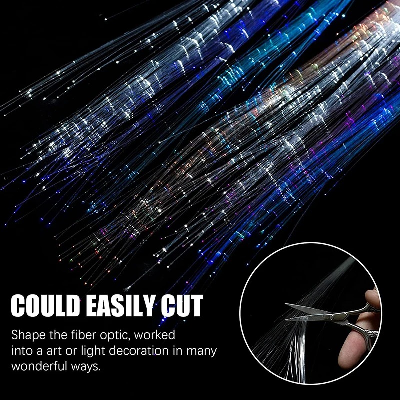 1-10PCS LED Glowing Hair Braid - огляд і ціна Diy Halloween Electronics