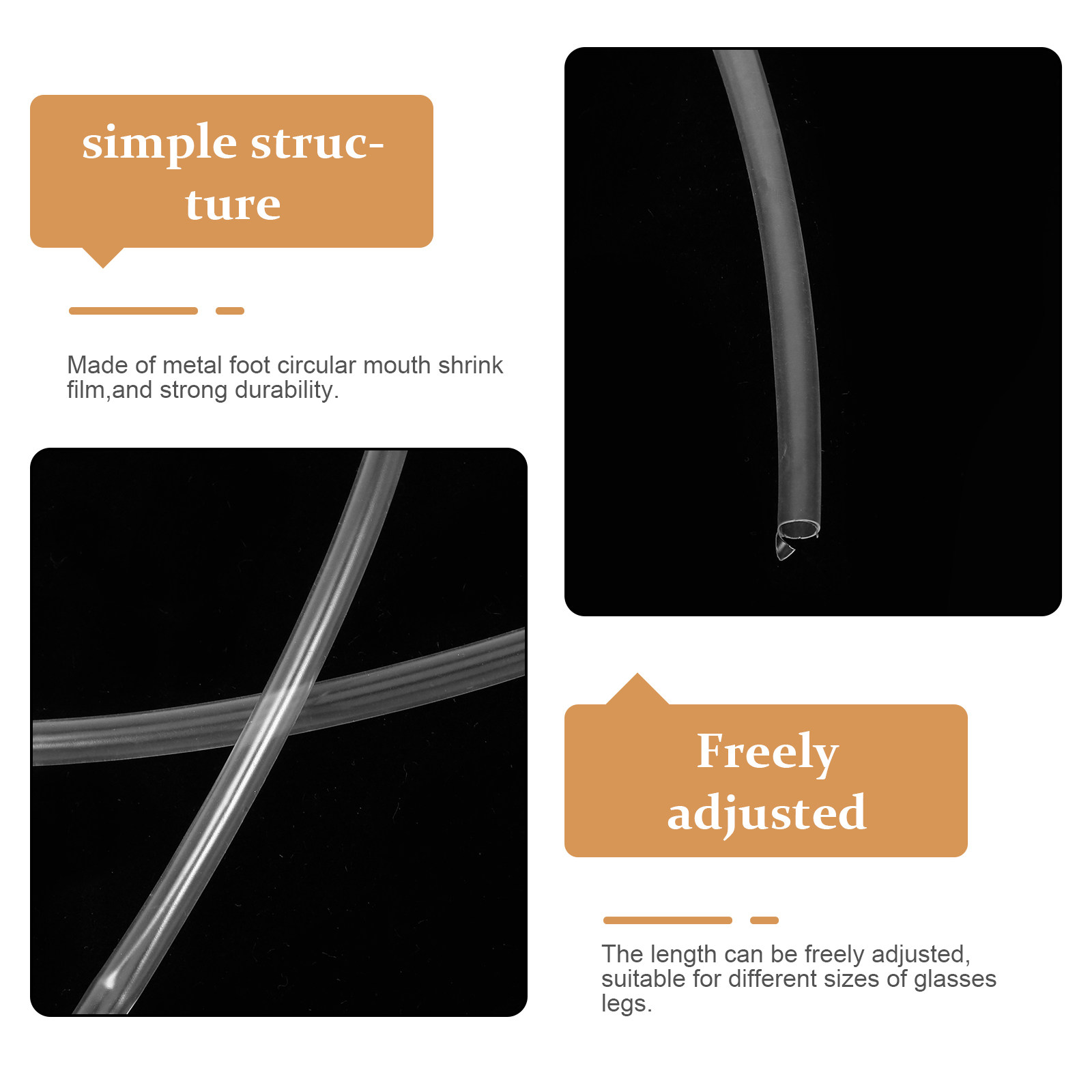 Eyeglasses Ear Grips Heat Shri - огляд і ціна Heat Shrink Tubing
